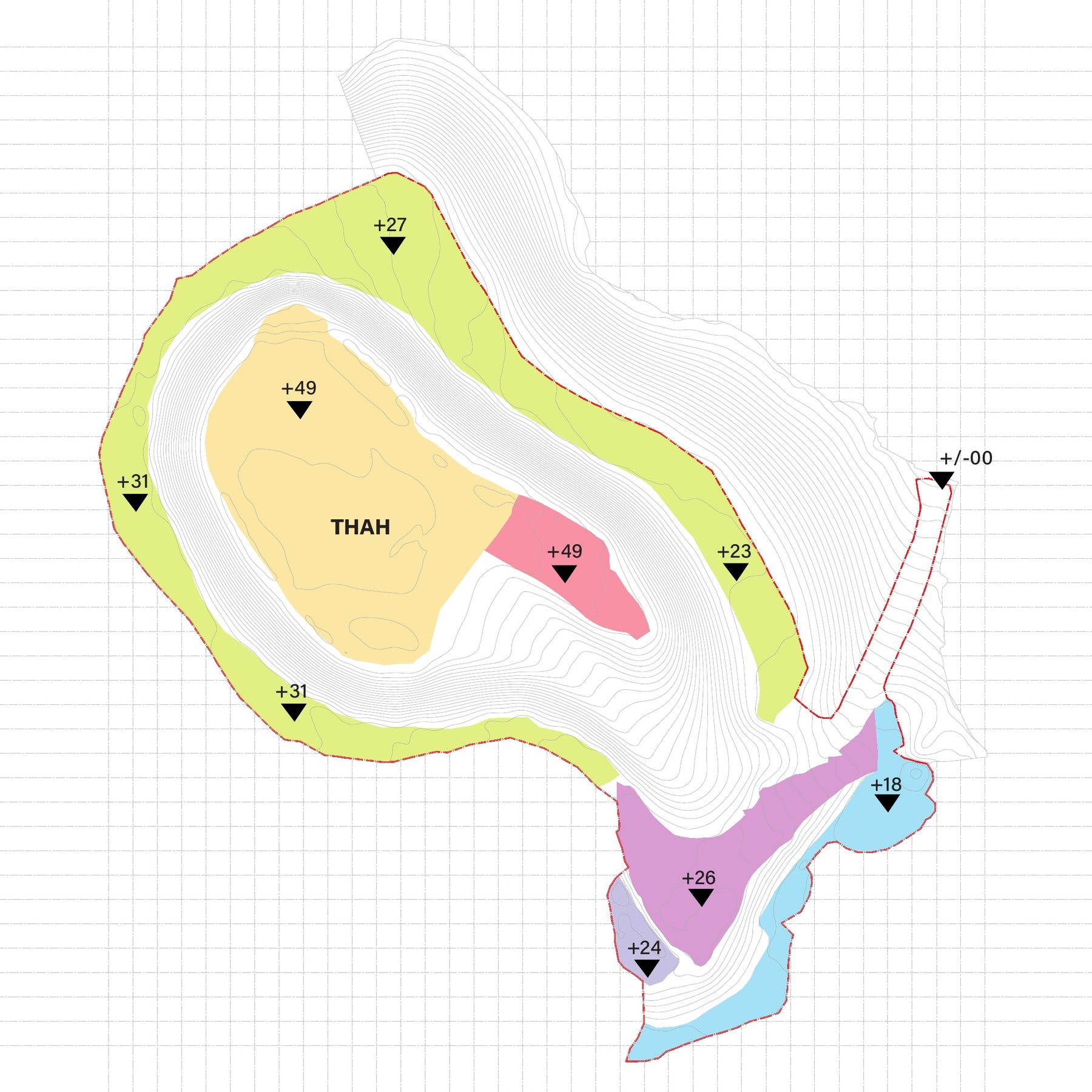 Survey of the flat developable areas